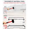 imageSAUTVS Flip Up Windshield Compatible with Honda Pioneer 10003 10005 10006 20162025 Clear 15quot Hard Coated Poly Front Flip Windscreen Accessories Can be Closed Vented or Fully Open