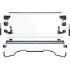 imageSAUTVS Flip Up Windshield Compatible with Honda Pioneer 7002 7004 20142025 Clear 15quot Hard Coated Poly Front Flip Windscreen Accessories Can be Closed Vented or Fully Open
