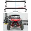 imageSAUTVS Flip Up Windshield Compatible with Honda Talon 1000R 1000X 1000X4 20192025 Clear 15quot Hard Coated Poly Front Flip Windscreen Accessories Can be Closed Vented or Fully Open
