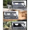 imageSAUTVS Flip Up Windshield Compatible with Honda Talon 1000R 1000X 1000X4 20192025 Clear 15quot Hard Coated Poly Front Flip Windscreen Accessories Can be Closed Vented or Fully Open