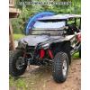 imageSAUTVS Flip Up Windshield Compatible with Honda Talon 1000R 1000X 1000X4 20192025 Clear 15quot Hard Coated Poly Front Flip Windscreen Accessories Can be Closed Vented or Fully Open