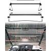 imageSAUTVS Flip Up Windshield Compatible with Kawasaki Mule Pro FXT DXT DX FX 20152025 Clear 15quot Hard Coated Poly Front Flip Windscreen Accessories Can be Closed Vented or Fully Open