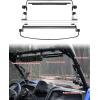 imageSAUTVS Flip Up Windshield Compatible with Kawasaki Teryx KRX KRX4 1000 20202025 Clear 15quot Hard Coated Poly Front Flip Windscreen Accessories Can be Closed Vented or Fully Open