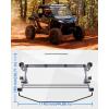 imageSAUTVS Flip Up Windshield for Polaris RZR XPXP 4 1000 2024 2025 Accessories Clear 15quot Hard Coated Polycarbonate Front Flip Windscreen Window Can be ClosedVented or Fully Open