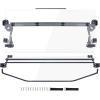 imageSAUTVS Flip Up Windshield for Polaris RZR XPXP 4 1000 2024 2025 Accessories Clear 15quot Hard Coated Polycarbonate Front Flip Windscreen Window Can be ClosedVented or Fully Open