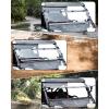 imageSAUTVS Flip Up Windshield for Polaris RZR XPXP 4 1000 2024 2025 Accessories Clear 15quot Hard Coated Polycarbonate Front Flip Windscreen Window Can be ClosedVented or Fully Open