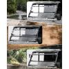 imageSAUTVS Flip Up Windshield for Polaris Ranger XP 1000 Crew Diesel XP 900 20172025 Accessories Clear 15quot Hard Coated Polycarbonate Front Flip Windscreen Window Can be ClosedVented or Fully Open