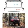 imageSAUTVS Flip Up Windshield for Polaris Ranger XP 1000 Crew Diesel XP 900 20172025 Accessories Clear 15quot Hard Coated Polycarbonate Front Flip Windscreen Window Can be ClosedVented or Fully Open