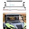 imageSAUTVS Flip Up Windshield for Yamaha Wolverine RMAX 1000 20212025 Clear 15quot Hard Coated Poly Front Flip Windscreen Accessories Can be Closed Vented or Fully Open