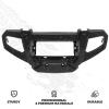 imageSAUTVS Front Bumper Guard Front Fascia Brushguard Protector for Polaris Sportsman 500 700 800 X2 Touring 20062010 Accessories Replace OEM 2633527070