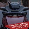 imageSAUTVS Front Center Fairing with Accent Light for Can Am Spyder RT Black Center Front Fairing with Accent Light for CanAm Spyder RT 20202025 Accessories
