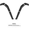 imageSAUTVS Front Fender Flares Compatible with Kawasaki Mule 4000 4010 20092026 Combined Front Mud Flaps Mud Guard Extension Accessories