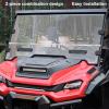 imageSAUTVS Front Full Windshield for Honda Pioneer 1000 20162025 Combined Clear Dustproof Hard Coat Poly Vented Front Window Full Windscreen for Honda Pioneer 10003 10005 10006 20162025 Accessories