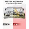 imageSAUTVS Front Full Windshield for Polaris General 1000General XP 10004 20162025 Clear Hard Coat ScratchResistant Poly Vented Front Windshield Accessories Replace 2884337