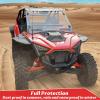 imageSAUTVS Front Full Windshield for Polaris RZR PRO XP XP4RZR Turbo R R4 20202024 Accessories Clear Scratch Resistant Hard Coating Vented Combined Windshield Replace 2883756