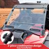 imageSAUTVS Front Full Windshield for Polaris RZR PRO XP XP4RZR Turbo R R4 20202024 Accessories Clear Scratch Resistant Hard Coating Vented Combined Windshield Replace 2883756