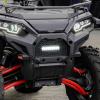 imageSAUTVS Front Grill Screen Radiator with Light for Polaris Sportsman 850 1000 20172025 Front Mesh Grille with LED Light Bar for Polaris Sportsman XP 1000 SP 850 20172025 Accessories 1PC