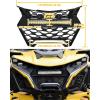 imageSAUTVS Front Grille with LED Light Bars for CanAm Maverick R ampamp R MAX X RS 2024 Models IP67 Waterproof Mesh Grill with HighBrightness Dual Lights