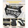 imageSAUTVS Front Grille with LED Light Bars for CanAm Maverick R ampamp R MAX X RS 2024 Models IP67 Waterproof Mesh Grill with HighBrightness Dual Lights