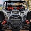 imageSAUTVS Front Grille with Light for Maverick X3 1725 Premium Front Mesh Grill with LED Light Bar for CanAm Maverick X3 20172025 Accessories