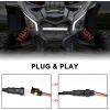 imageSAUTVS Front Grille with Light for Maverick X3 1725 Premium Front Mesh Grill with LED Light Bar for CanAm Maverick X3 20172025 Accessories