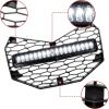 imageSAUTVS Front Grille with Light for Maverick X3 1725 Premium Front Mesh Grill with LED Light Bar for CanAm Maverick X3 20172025 Accessories