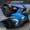imageSAUTVS Front Lower Accent Panel Kit for Slingshot 20202023 DRL Decorative Plate Daytime Running Lights Trim Panel Upgrade Kit for Polaris Slingshot S SL SLR R LE 20202023 Accessories