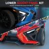 imageSAUTVS Front Lower Accent Panel Kit for Slingshot 20202023 DRL Decorative Plate Daytime Running Lights Trim Panel Upgrade Kit for Polaris Slingshot S SL SLR R LE 20202023 Accessories