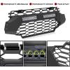 imageSAUTVS Front Mesh Grill for Ranger XP 1000 20202024 Waterproof Black Mesh Grille with LED Light Bar for Polaris Ranger XP 1000 20202024 Accessories 1PCS