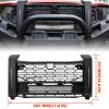 imageSAUTVS Front Mesh Grill with Accent Light for Polaris Xpedition XPXP 5 ADVADV 5 2024 2025 Accessories Waterproof Black Mesh Grille with LED Spotlight and Left Right DRLMesh Grill with Accent Light  Turn Singals