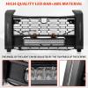 imageSAUTVS Front Mesh Grill with Accent Light for Polaris Xpedition XPXP 5 ADVADV 5 2024 2025 Accessories Waterproof Black Mesh Grille with LED Spotlight and Left Right DRLMesh Grill with Accent Light  Turn Singals