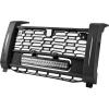 imageSAUTVS Front Mesh Grill with Accent Light for Polaris Xpedition XPXP 5 ADVADV 5 2024 2025 Accessories Waterproof Black Mesh Grille with LED Spotlight and Left Right DRLMesh Grill with Accent Light