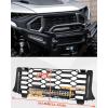 imageSAUTVS Front Mesh Grill with LED Spotlight Left Right DRL for Polaris Ranger XD 1500 PremiumNorthstar Edition 2024 2025 Black Mesh Grille with LED Accent Light Bar Accessories