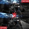 imageSAUTVS Front Mesh Grill with Light for RZR XP 1000 1418RZR 900 1520 Waterproof Black Mesh Grille with LED Light Bar for Polaris RZR XP 4 1000 20142018RZR 900 XC 20152020 Accessories54397882