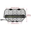 imageSAUTVS Front Mesh Grill with Light for RZR XP 1000 1418RZR 900 1520 Waterproof Black Mesh Grille with LED Light Bar for Polaris RZR XP 4 1000 20142018RZR 900 XC 20152020 Accessories54397882