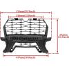 imageSAUTVS Front Mesh Grill with Light for RZR XP Waterproof Black Mesh Grille with LED Light Bar for Polaris RZR XP 1000 XP4 Turbo 2019 2020 2021 2022 2023 Accessories Compatible with Fang Lights