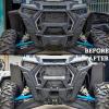imageSAUTVS Front Mesh Grill with Light for RZR XP Waterproof Black Mesh Grille with LED Light Bar for Polaris RZR XP 1000 XP4 Turbo 2019 2020 2021 2022 2023 Accessories Compatible with Fang Lights