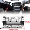 imageSAUTVS Front Mesh Grill with Spotlight for 2024 Polaris RZR XP 1000 Waterproof Black Mesh Grille with LED Accent Light Bar for Polaris RZR XP 1000XP 4 1000 2024 Accessories