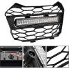 imageSAUTVS Front Mesh Grille with LED Light for Honda Talon 1000 Front Bumper Mesh Grill with Adjustable LED Light Bar for Honda Talon 1000R 1000X 1000X4 2022 2023 2024 Accessories 1PCS