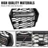 imageSAUTVS Front Mesh Grille with LED Light for Kawasaki Teryx KRX 1000 2025 Front Bumper Mesh Grill with Adjustable LED Light Bar for Kawasaki Teryx KRX KRX4 1000 20202025 Accessories 1PC