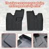 imageSAUTVS Front Row Floor Liners Floor Mats for Polaris RZR 570 800 900 20082015 Accessories All Weather Protection Slush Mats