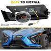 imageSAUTVS Front Upper Accent Panel Light Kit for Slingshot Daytime Running Lights ampamp Trim Panel DRL ampamp Driving Lights Decorative Plate for 20142023 Polaris Slingshot S SL SLR R LE Modified Accessories