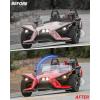 imageSAUTVS Front Windshield for Polaris Slingshot Scratch Resistant Hardcoated Polycarbonate Wind Deflector Front Panel for Polaris Slingshot S R SL SLR LE GT 20152025 Accessories Replace 2882154