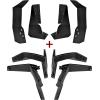 imageSAUTVS Front ampamp Rear Fender Flares and XXL Mud Flaps Kit for Polaris RZR 900 1423 Extended Mud Flaps and Fender Flares for Polaris RZR 900 TrailRZR Trail S 900 1000 20142023 Accessories 8PCS