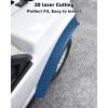 imageSAUTVS Front and Rear Fender Flares Compatible with Club Car DS 1993 Golf Cart Accessories Combined Mud Flaps Mud Guards for Club Car DS 1993 Standard and Unmodified Golf Carts Body Only