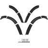 imageSAUTVS Front and Rear Fender Flares Compatible with Club Car DS 1993 Golf Cart Accessories Combined Mud Flaps Mud Guards for Club Car DS 1993 Standard and Unmodified Golf Carts Body Only