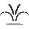 imageSAUTVS Front and Rear Fender Flares Compatible with Club Car Tempo 20172025 Golf Cart Accessories Combined Mud Flaps Mud Guards for Club Car Tempo Standard and Unmodified Golf Carts Body Only