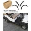 imageSAUTVS Front and Rear Fender Flares Compatible with Club Car Tempo 20172025 Golf Cart Accessories Combined Mud Flaps Mud Guards for Club Car Tempo Standard and Unmodified Golf Carts Body Only