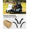 imageSAUTVS Front and Rear Fender Flares Compatible with EZGO RXV 20082015 Golf Cart Accessories Combined Mud Flaps Mud Guards for EZGO RXV 20082015 Standard and Unmodified Golf Carts Body Only