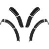 imageSAUTVS Front and Rear Fender Flares Compatible with EZGO RXV 20082015 Golf Cart Accessories Combined Mud Flaps Mud Guards for EZGO RXV 20082015 Standard and Unmodified Golf Carts Body Only